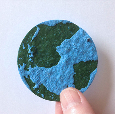 地球型の再生紙の写真